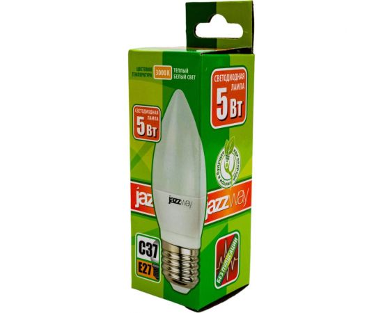 Лампа Jazzway PLED- ECO-C37 5w E27 3000K 400Lm 230V, 50Hz 2855312A – изображение 4