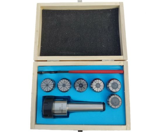 Патрон цанговый КМ3 с набором цанг ЕR 32 6 шт, 6-20 мм TORNERI 041903 – изображение 5