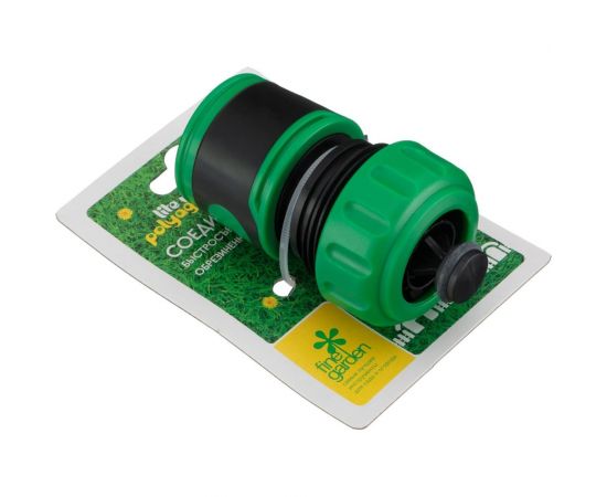 Соединитель обрезиненный быстросъемный с аквастопом Lite для шланга 3/4" POLYAGRO 7576160 – изображение 5