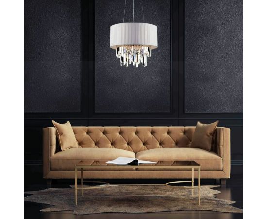 Подвесной светильник Eurosvet Strotskis 10122 6 хром/прозрачный хрусталь a054108 – изображение 7