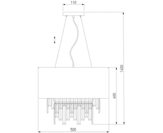 Подвесной светильник Eurosvet Strotskis 10122 6 хром/прозрачный хрусталь a054108 – изображение 9