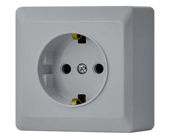 Розетка Vesta Electric vesta-electric mega silver одинарная с заземлением FRZ00010106SRM 