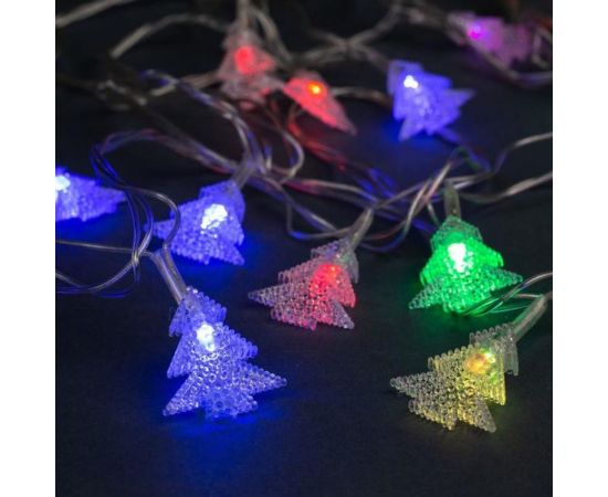 Гирлянда-нить Luazon DCR, 5 м, с насадками Елка в крапинку, IP20, Н.С. LED-20-220V, мигание, МУЛЬТИ 185505 