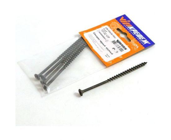 Саморез VIPкрепеж черный 4 шт 10132 VIP 