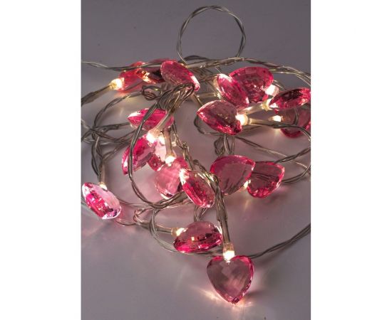 Гирлянда КОСМОС-Сердечки 3D 2.5x1х2,3см 20LED, KOC_GIR-B111 