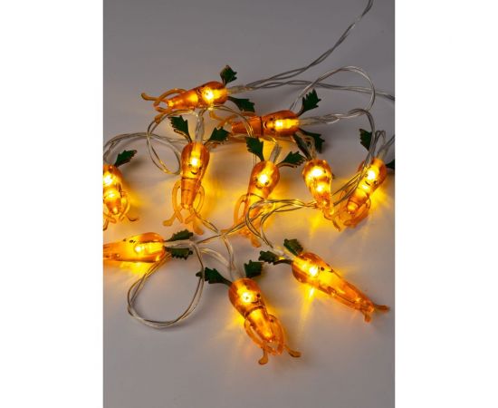 Гирлянда КОСМОС-Морковки акрил 1,35м световая часть + 0,3м, KOC_GIR-B102 