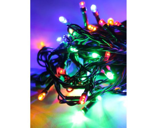 Светодиодная гирлянда КОСМОС 100 светодиодов, мультиколор, 10.8 м, 8 режимов KOC_GIR100LED_RGB 