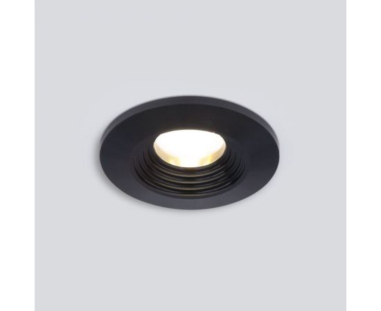 Встраиваемый светодиодный светильник Elektrostandard led 3w 3000k cob bk черный 9903 led a063923 