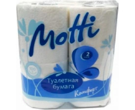 Туалетная бумага Motti 2 слоя, 20 м, белая, 4 рулона 102014 