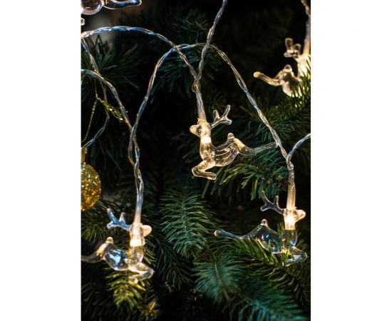Гирлянда КОСМОС Олени 5x4х0,5см 10LED, KOC_GIR-B114 