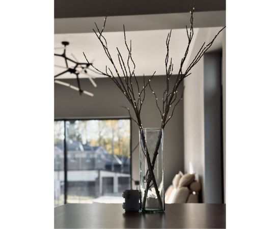 Гирлянда-искуственная ветвь КОСМОС 60см черный светящ 54LED, KOC_INT-B122 