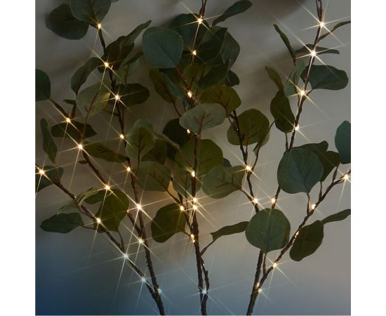 Гирлянда-Ветви эвкалипта КОСМОС 3шт, IP65, 3AA батарейки, 6ч таймер, кабель коричневый 50см, KOC_INT-B131 