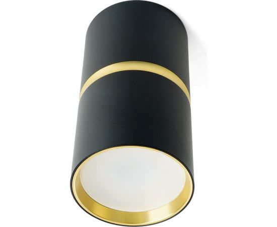 Потолочный светильник FERON ml186 barrel zen mr16 gu10 35w 230v, черный, золото 48639 