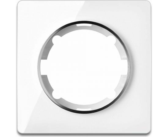 Стеклянная рамка OneKeyElectro Garda (для серии Florence) 1 пост, цвет белый 2234924 