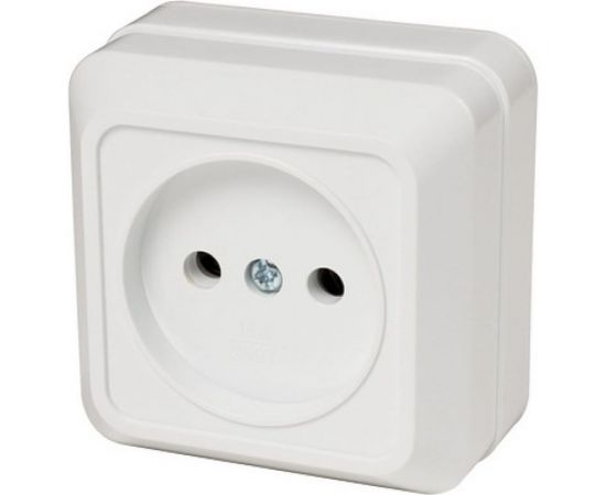 Розетка TANGO без заземления белый открытой проводки 10А, 250В 3/ 10/ 200 1007260 
