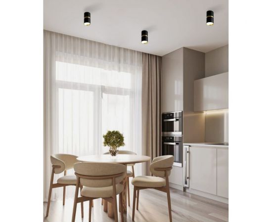 Потолочный светильник FERON ml186 barrel zen mr16 gu10 35w 230v, черный, золото 48639 – изображение 16