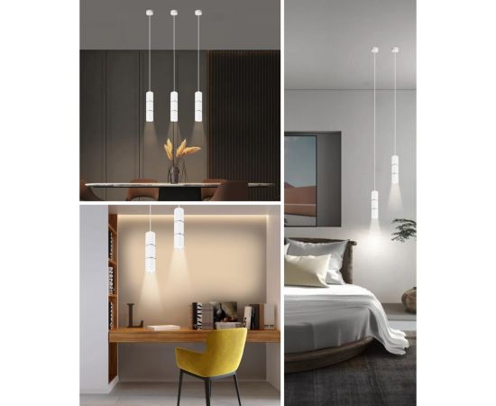 Потолочный светильник FERON ml1868 на подвесе mr16 35w 230v, белый, хром, 55x180, 48648 – изображение 20