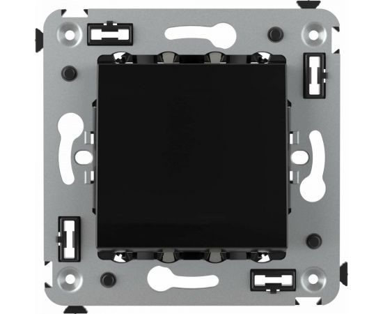 Одноклавишный переключатель DKC, Avanti, черный квадрат, в стену 4402113 – изображение 2