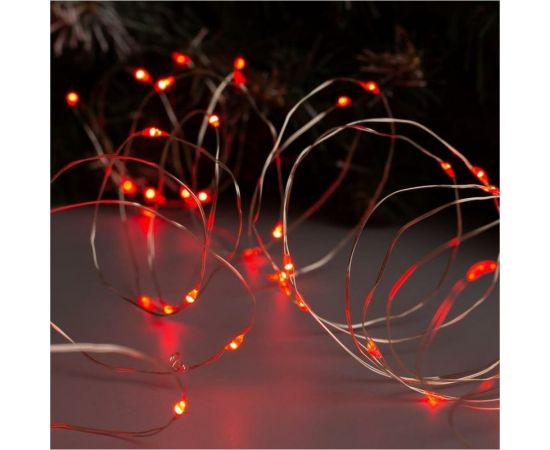 Гирлянда-нить Luazon ROSA, IP20, 10 м, Н.С. LED-100-12V, БП в комплекте, фиксинг, красный 5198359 – изображение 2