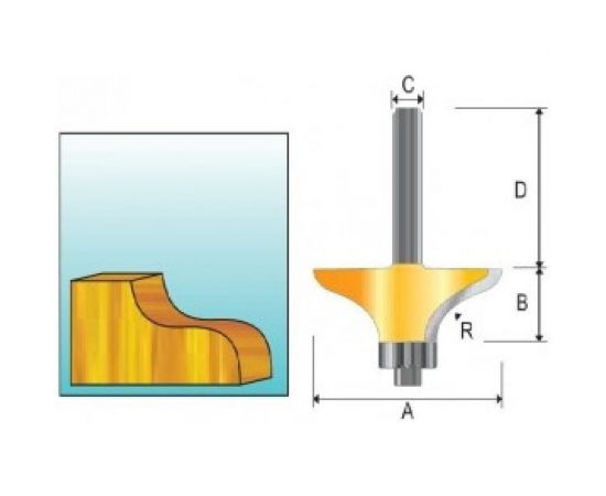 Фигирейная фреза 69.85х15.9х12х50х2Т Makita D-11891 – изображение 2