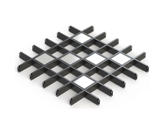 Светильник Fotonica грильято домино 100x100 X2 4000K FD-2-90-40-4000-BL-O – изображение 2