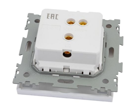 Одноклавишный проходной переключатель CGSS, белый ""Практика"" PL-W101-PWCG – изображение 2