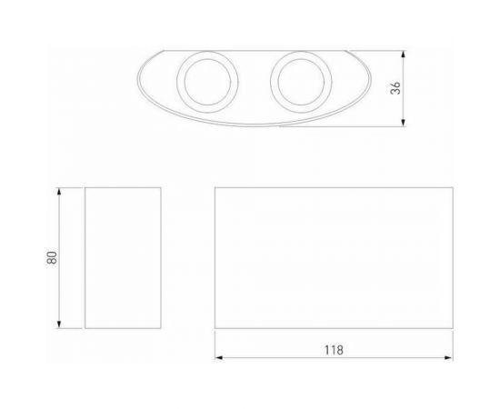 Садово-парковый светильник Elektrostandard 1555 TECHNO LED со светодиодами TWINKY DOUBLE серый a038416 – изображение 2
