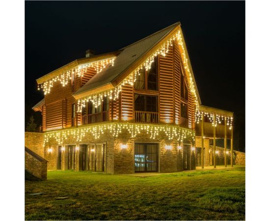 Электрогирлянда VEGAS Бахрома 288 теплых LED ламп, 12x0.6 м 55165 – изображение 2