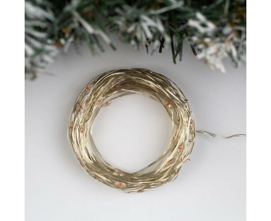 Гирлянда-нить Luazon ROSA, IP20, 10 м, Н.С. LED-100-12V, БП в комплекте, фиксинг, красный 5198359 – изображение 3