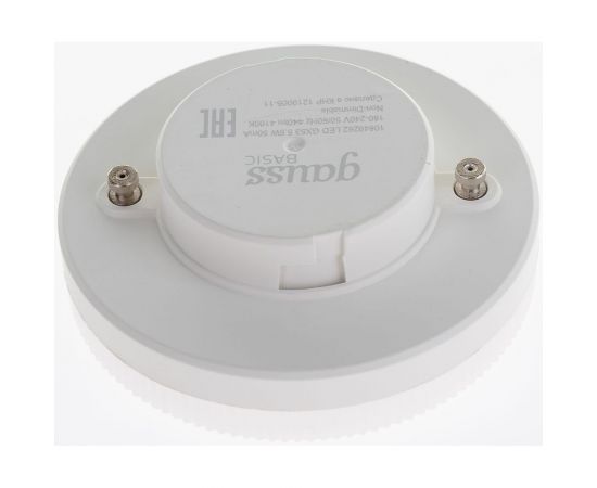 Лампа Gauss BASIC, LED, GX53, 5,5W, 440lm, 4100K, 10849262 – изображение 3