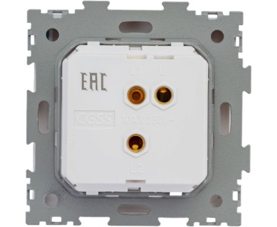 Одноклавишный проходной переключатель CGSS, белый ""Практика"" PL-W101-PWCG – изображение 3