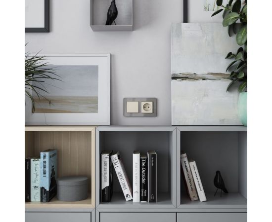 Розетка WERKEL W1171162 с заземлением и шторками айвори матовый a059275 – изображение 3