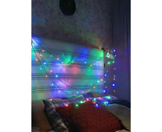 Светодиодная гирлянда КОСМОС 100 светодиодов, мультиколор, 10.8 м, 8 режимов KOC_GIR100LED_RGB – изображение 3