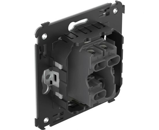 Одноклавишный переключатель DKC, Avanti, черный квадрат, в стену 4402113 – изображение 4