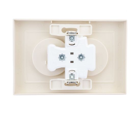 Розетка Schneider Electric AtlasDesign Беж б/з двойная, 16А, в сборе SE ATN000220 – изображение 4