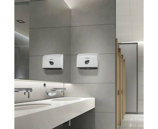 Диспенсер для полотенец LAIMA PROFESSIONAL ECO система H3, V-сложения, белый, ABS-пластик 606548 – изображение 4