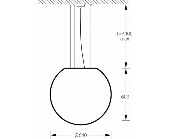 Подвесной светильник m3light SPHERE E27 65см IP40 3000K 14122010 – изображение 4