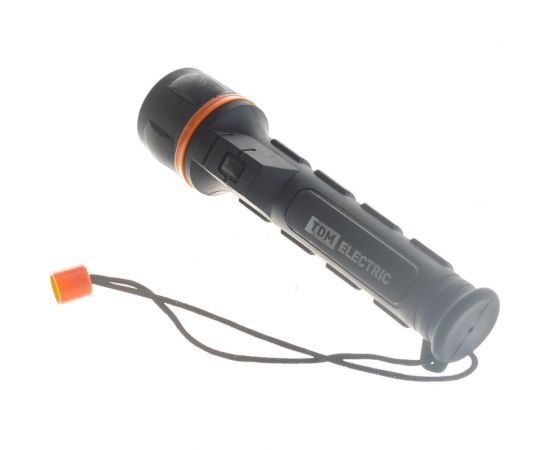 Фонарь TDM светодиодный, пластик, обрезиненный, 3 светодиода, 9 лм/Вт, батарейки 2xAA SQ0350-0014 – изображение 5