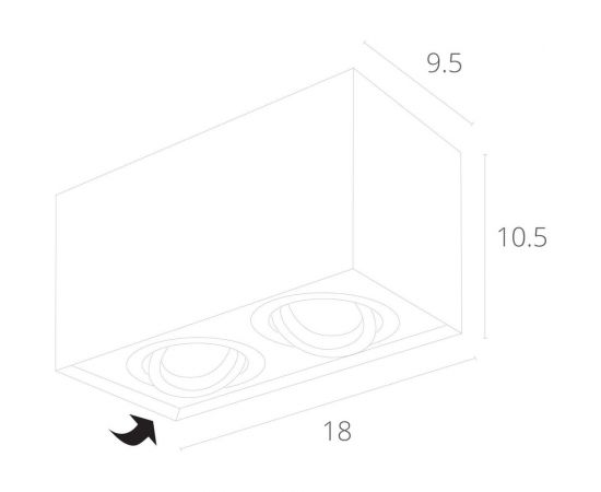 Потолочный светильник Arte Lamp FACTOR A5544PL-2BK – изображение 5
