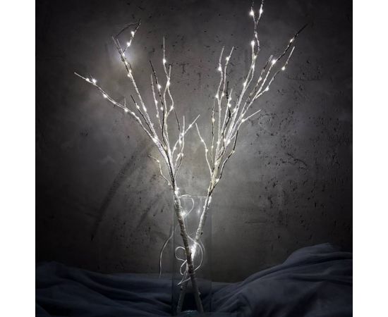 Гирлянда-Ветки березы КОСМОС 2шт, 80см, IP65, 3AA батарейки, 6ч таймер, кабель белый 50см, KOC_INT-B126 – изображение 6