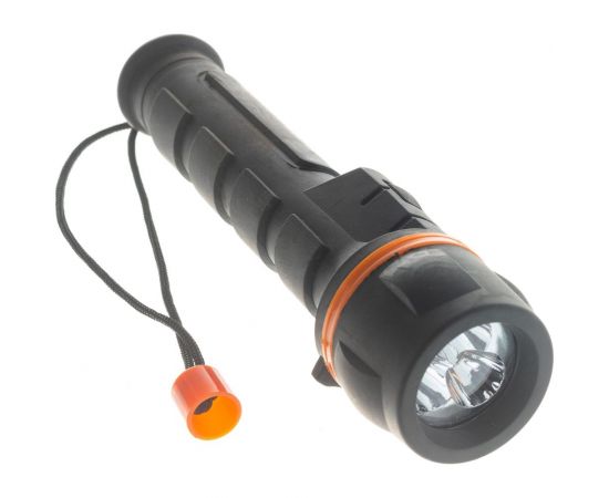 Фонарь TDM светодиодный, пластик, обрезиненный, 3 светодиода, 9 лм/Вт, батарейки 2xAA SQ0350-0014 – изображение 6