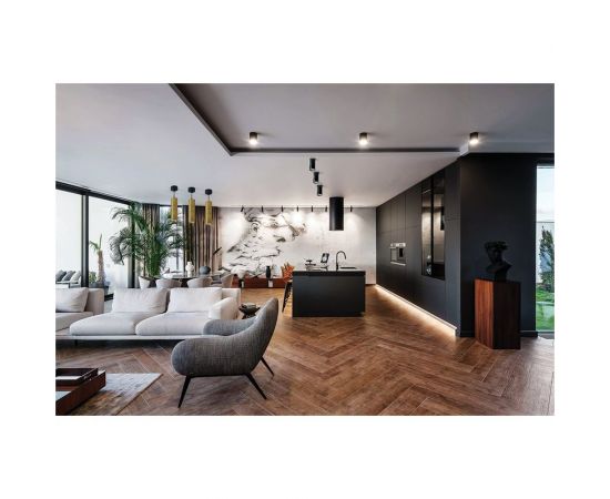 Потолочный светильник FERON ml1888 PRISM на подвесе mr16 35w, 230v, чёрный, золото 55x200, 48669 – изображение 7