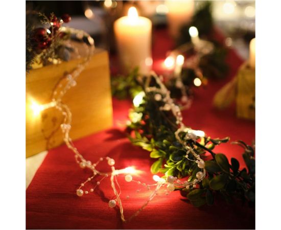 Светодиодная гирлянда NEON-NIGHT Жемчужинки 1.5м 10 LED, 2хАА 303-097 – изображение 7