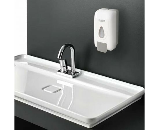 Дозатор для жидкого мыла LAIMA PROFESSIONAL ECONOMY наливной, 1 л, ABS-пластик, белый X-2228-1 607321 – изображение 7