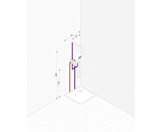Душевая система со встроенным смесителем KLUDI Pure and Style 7в1, хром KL406300575 – изображение 9