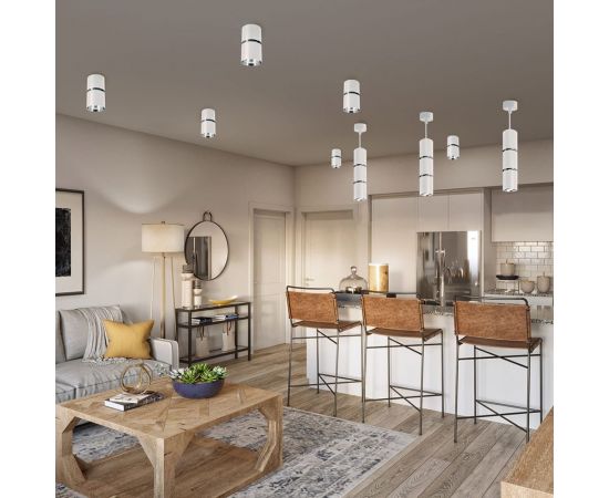 Настенно-потолочный светильник FERON ml1861 zen под лампу gu10, белый, хром, 48642 – изображение 10