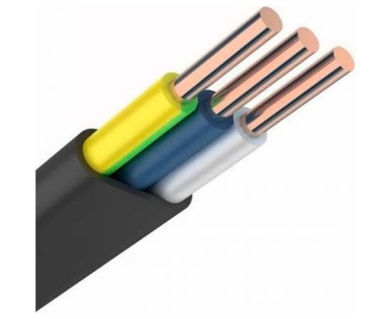 Кабель ВВГп-НГ АЛЬФАКАБЕЛЬ LS 3х2,5 мм ГОСТ 100 м 05193 