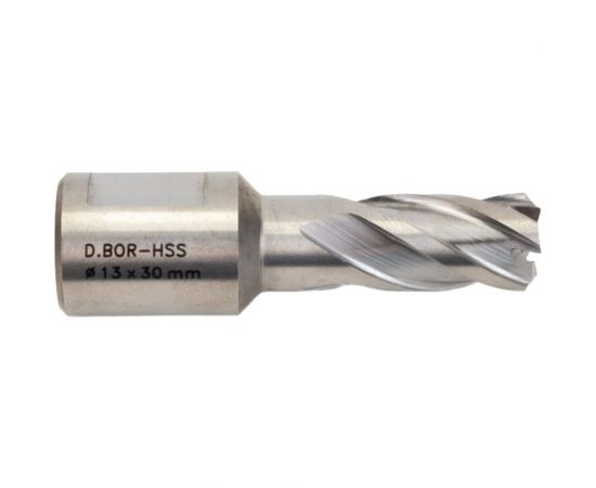 Сверло корончатое HSS по металлу (13х30/63 мм; Weldon 19) D.BOR CD-HSS-030-013-W 