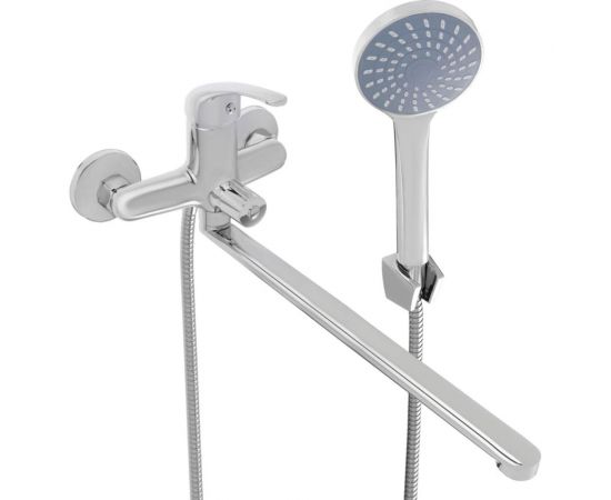 Смеситель для ванны с душем СоюзКран прямой излив 35см картридж 35мм, SK08-P109 553-065 