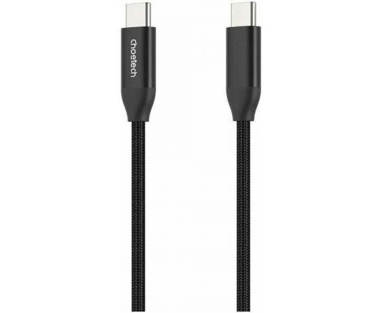 Кабель для передачи данных и зарядки Choetech USB Type C, PD 240 Вт, 480Mbps, нейлоновая оплетка, 2 м XCC-1036-BK 